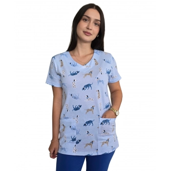 Bluza medyczna W18 elastyczna bawełna roz. 3XL